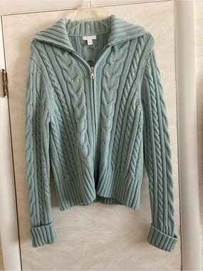 Charter Club Zip-Front Sweater